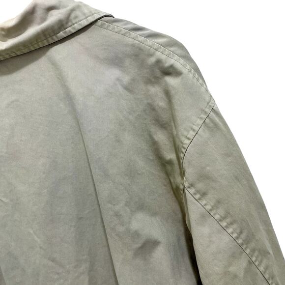 Vintage 90s Misty Harbor Men's Khaki Blue Stripe Casual Bomber Jacket - Large - Picture 7 of 13